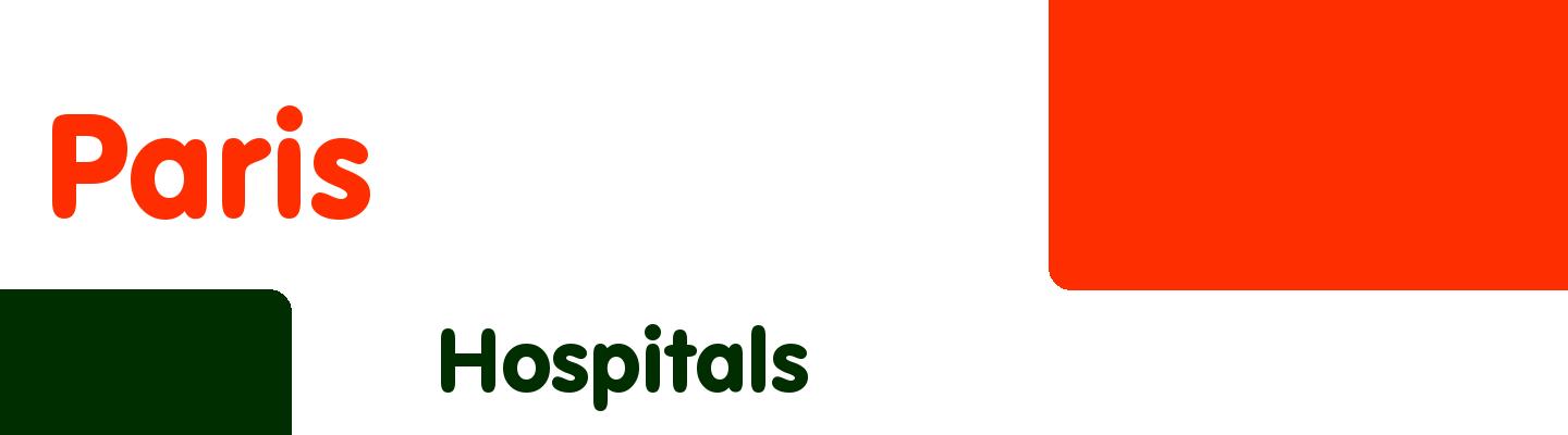 Best hospitals in Paris - Rating & Reviews