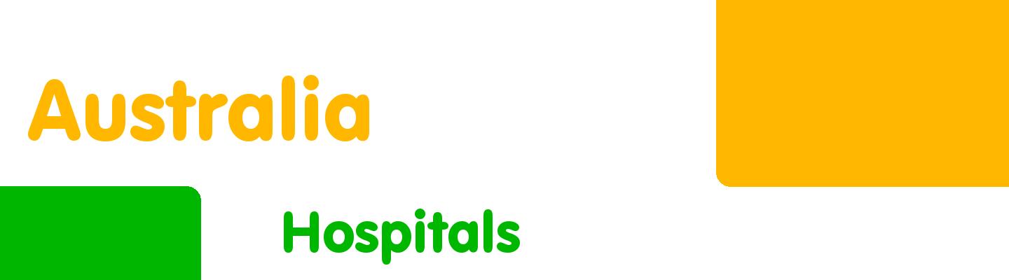 Best hospitals in Australia - Rating & Reviews