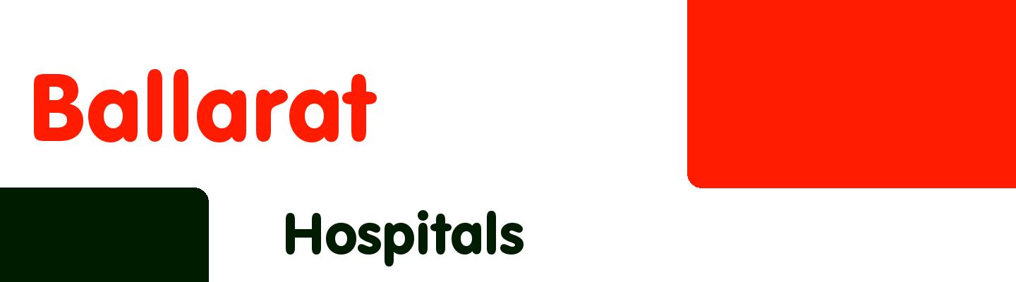 Best hospitals in Ballarat - Rating & Reviews