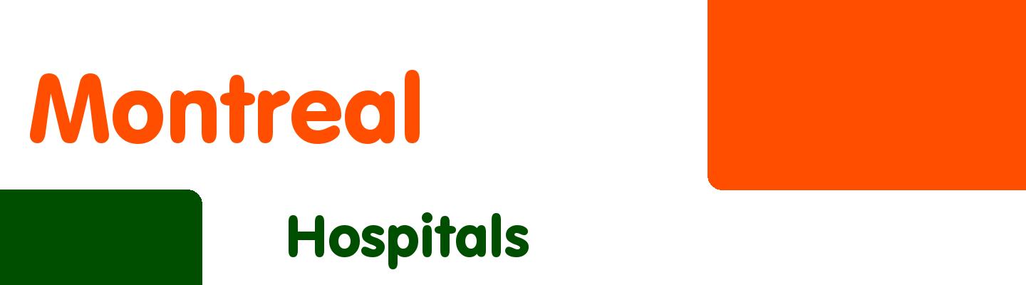 Best hospitals in Montreal - Rating & Reviews
