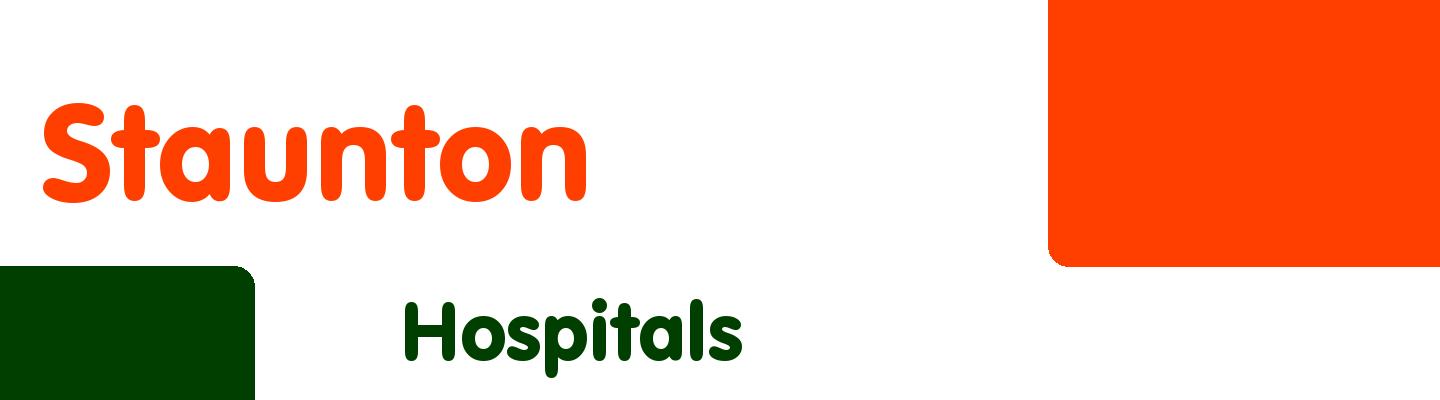 Best hospitals in Staunton - Rating & Reviews